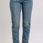 Judy Blue Mid-Rise Side Panel Boyfriend Light Wash