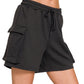 Scuba Mom Cargo Shorts Black