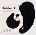 Quick Dry Hair Towel Black