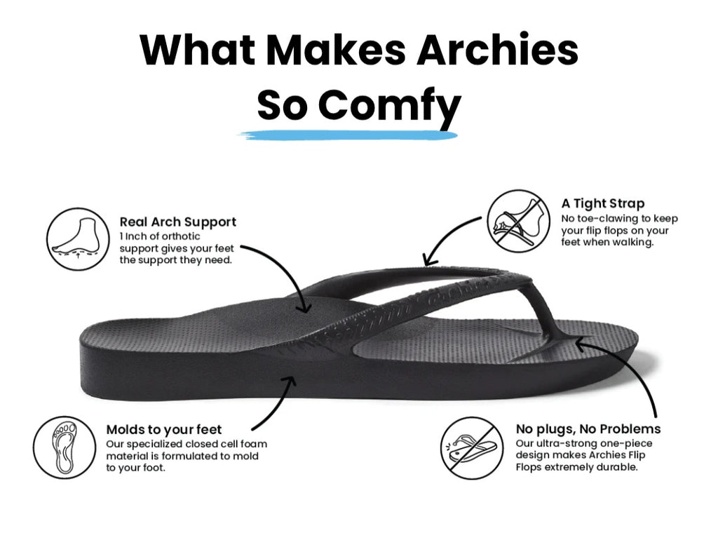 Archies Arch Support Flip Flops IN STOCK Coral