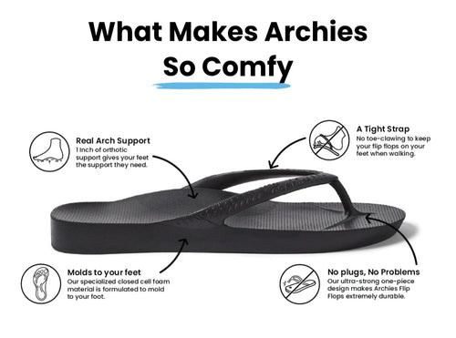 Archies Arch Support Flip Flops IN STOCK Taupe