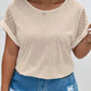 Natural Lace Sleeve Top