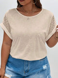 Natural Lace Sleeve Top