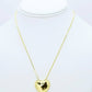 Treasure Jewels Puffy Love Necklace Gold
