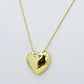 Treasure Jewels Puffy Love Necklace Gold