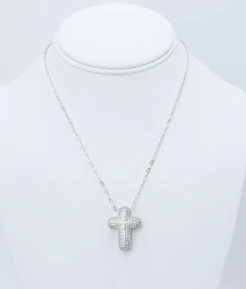 Treasure Jewels Faithful Glow Silver Necklace