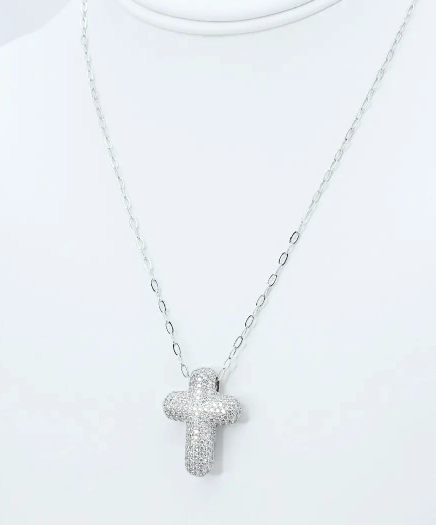 Treasure Jewels Faithful Glow Silver Necklace