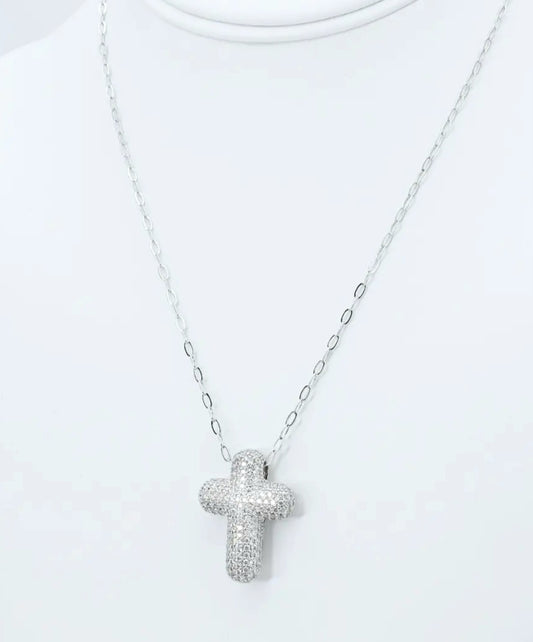 Treasure Jewels Faithful Glow Silver Necklace