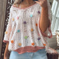 Field of Flowers Crochet Sweater Mauve