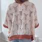 Field of Flowers Crochet Sweater Mauve