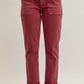 Judy Blue Aurora Weekender Jean Burgundy