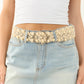 POL Crochet Beaded Belt Ivory