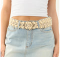 POL Crochet Beaded Belt Ivory