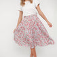 Vintage Cream Floral Skirt