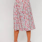 Vintage Cream Floral Skirt