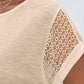 Natural Lace Sleeve Top