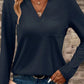 Navy Fall Jersey Top