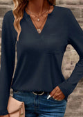 Navy Fall Jersey Top
