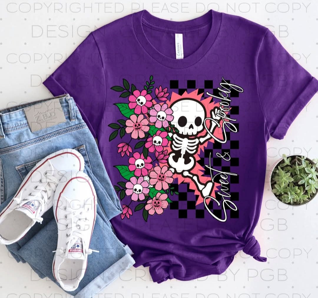 Sweet and Spooky Purple Tee
