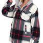 Fleece Flannel Plaid Game Day Hoodie