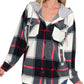 Fleece Flannel Plaid Game Day Hoodie