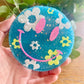 Large Floral Smiley Car Freshie