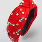 Red Bling Football Headband
