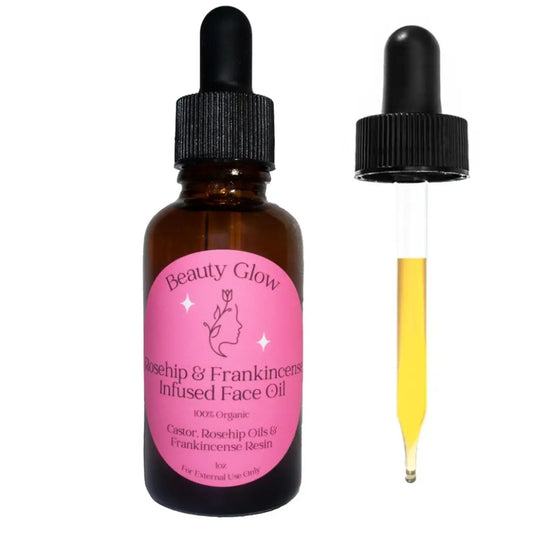 Organic Frankincense Resin Infused Castor & Rosehip Oil