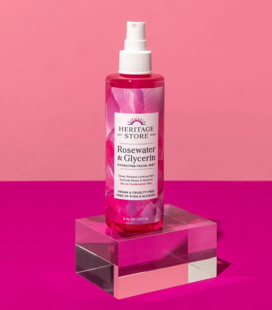 Heritage Store Rosewater & Glycerin 4oz Spray
