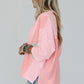 3/4 Sleeve Flower Patchwork Tunic