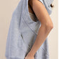 Faux Sequin Chiefs French Terry Sleeveless Hoodie