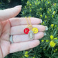 Enamel and Rhinestone KC Necklace 24 Inch