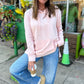 Carefree Brushed Cotton Hoodie Baby Pink