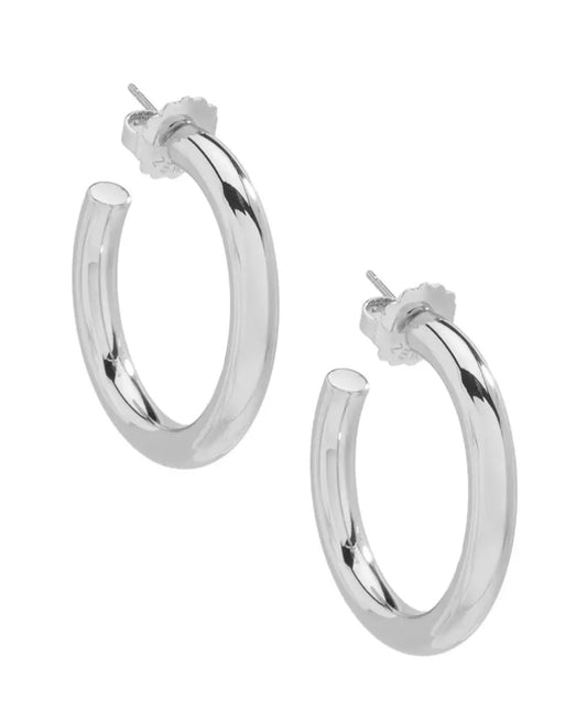 Zenzii Small Chunky Hoop Silver