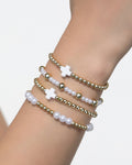 Pearl and Cross Bracelet Set
