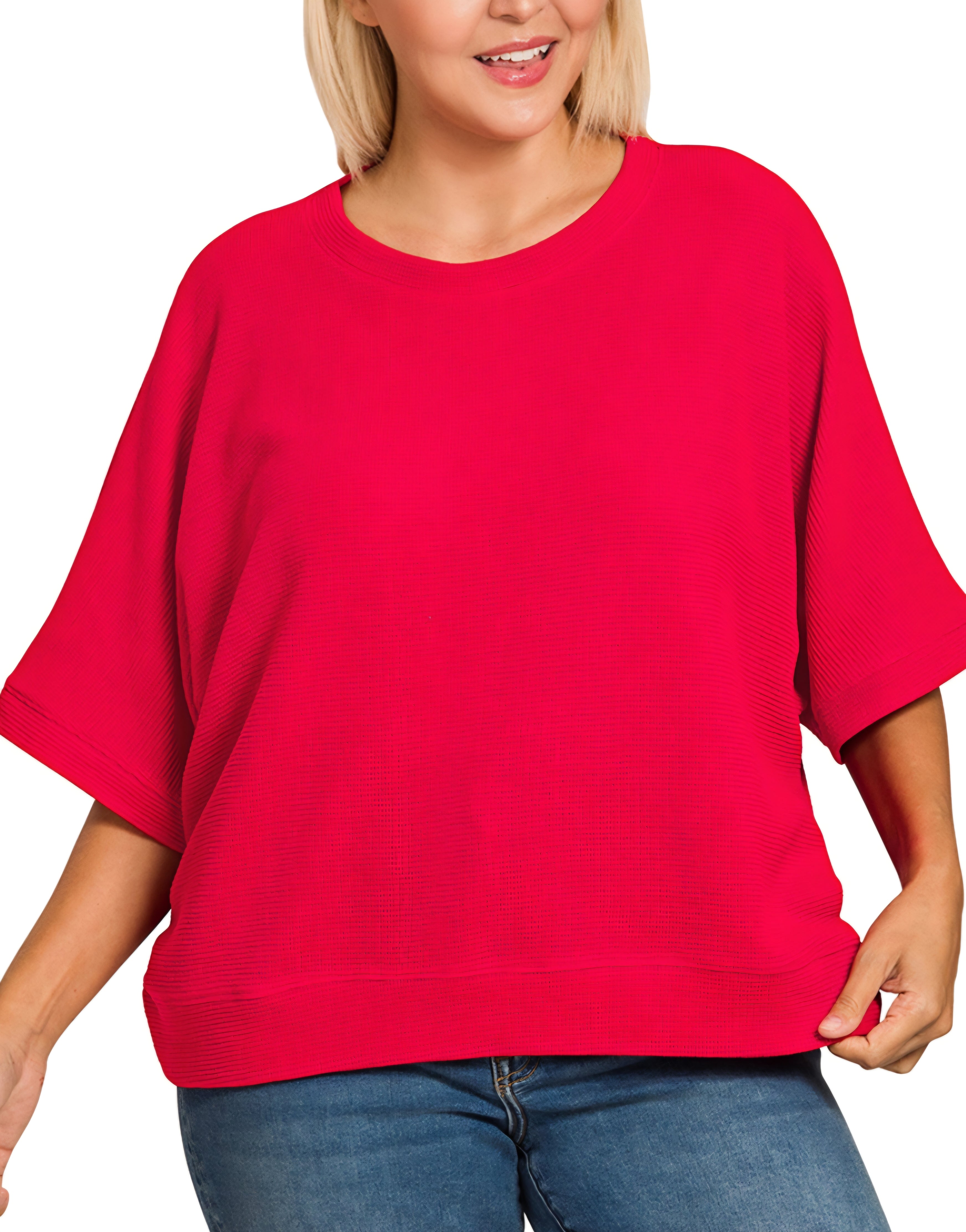 Double Knit Top Holiday Red