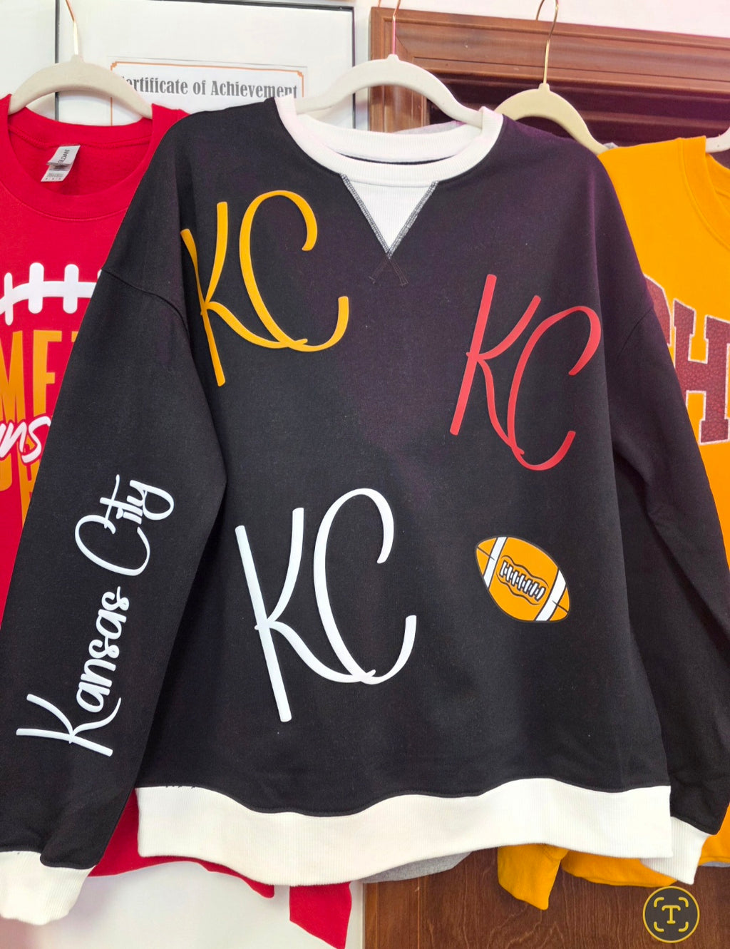 KC Black French Terry Pullover