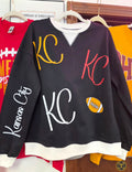 KC Black French Terry Pullover