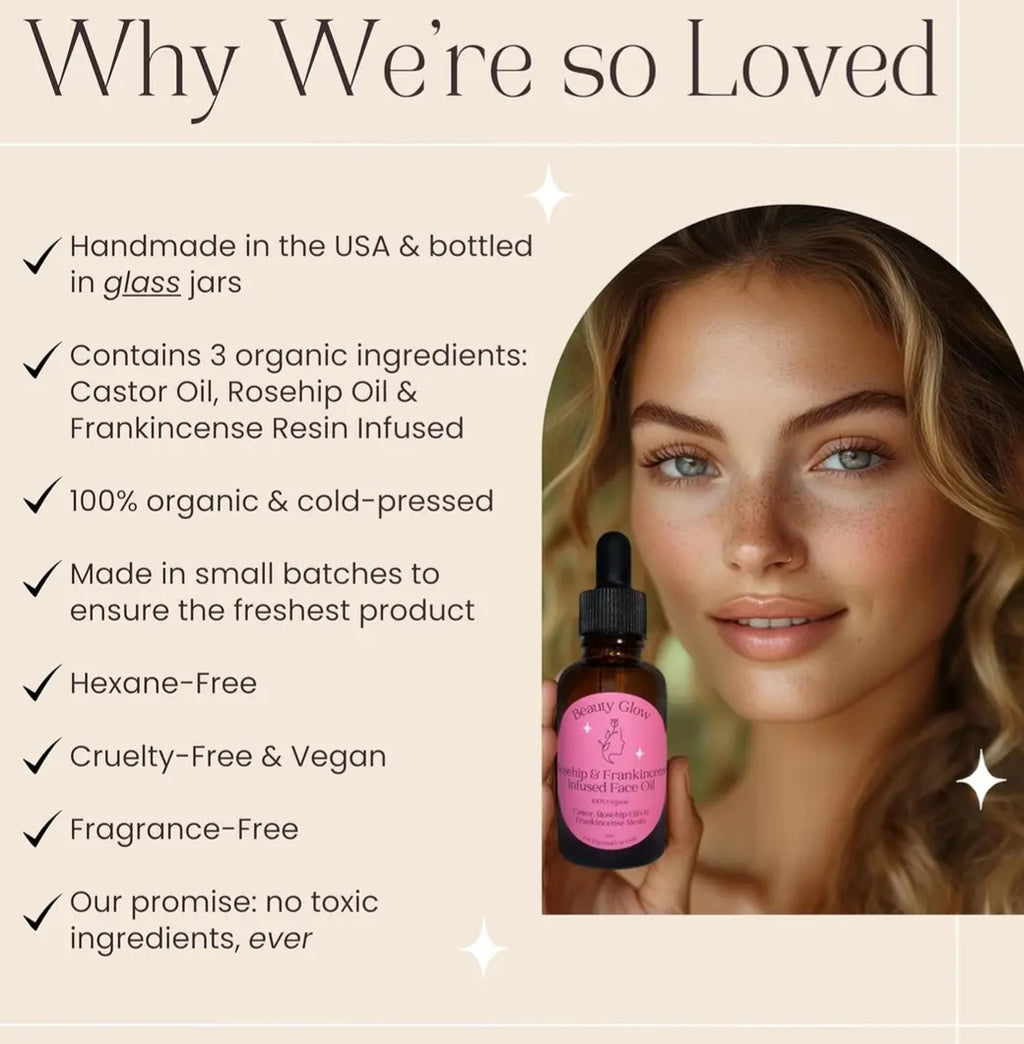Beauty Glow Rosehip & Frankincense Oil