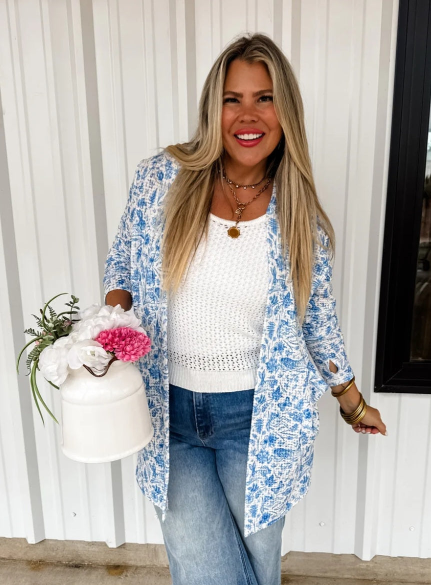 Blakeley Spring Print Lola Cardigan