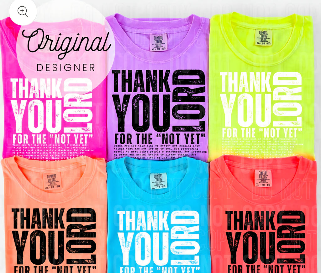 Thank You Lord WHITE print Tee *PREORDER*