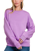 Zenana Oversized Sweatshirt Lavender