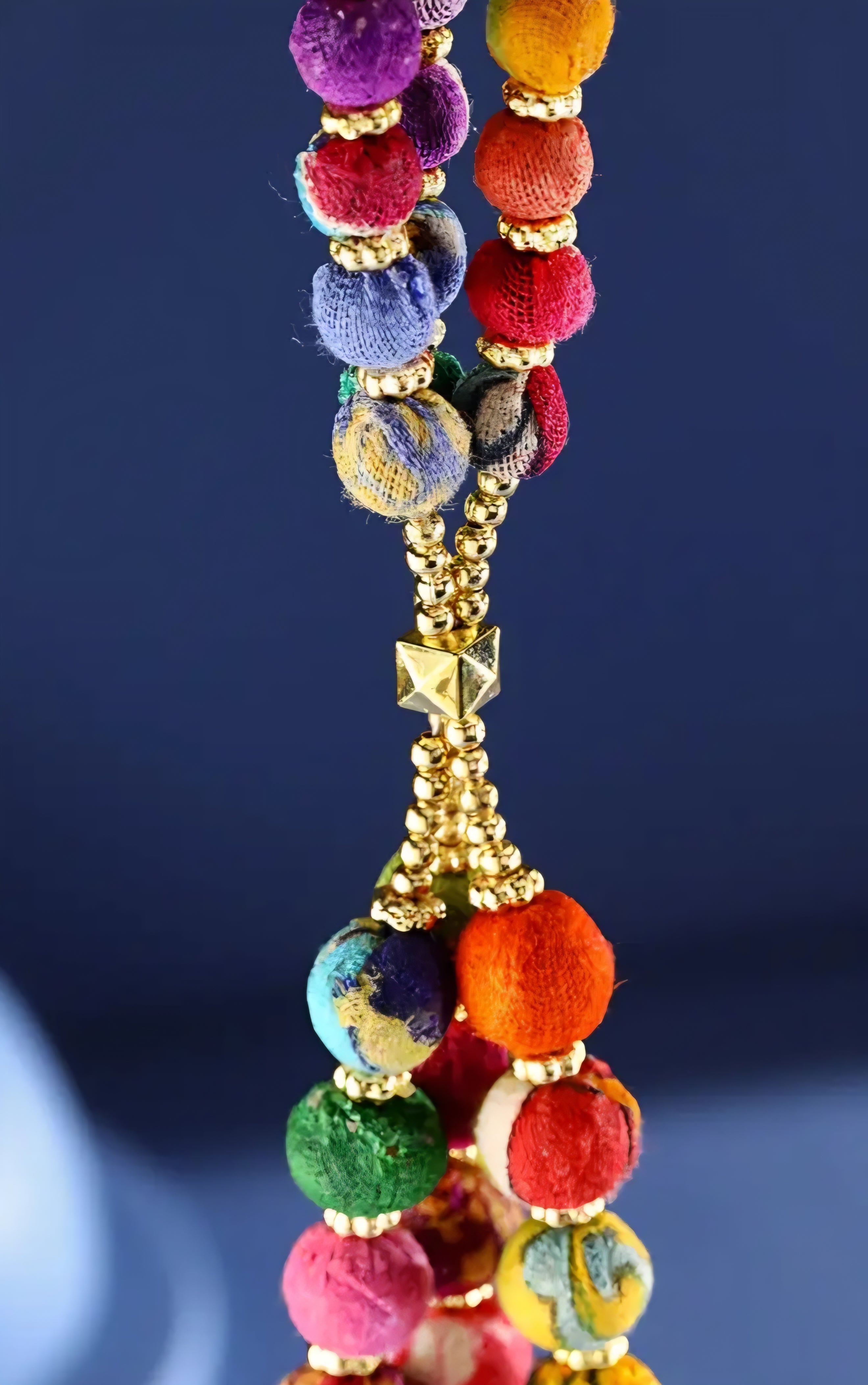 Handmade Sari Beaded Necklace #2 *PREORDER*