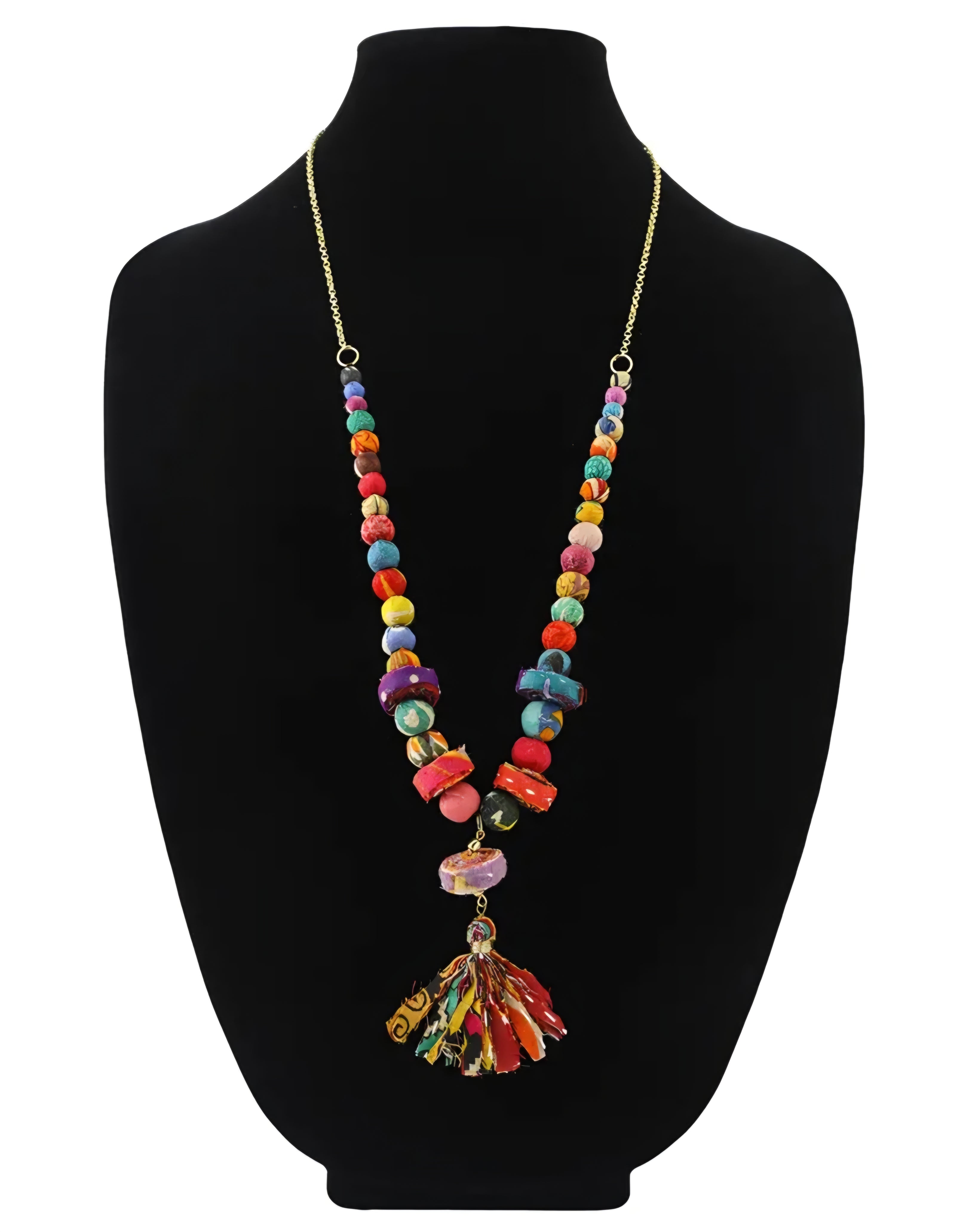 Handmade Sari Beaded Necklace #5 *PREORDER*