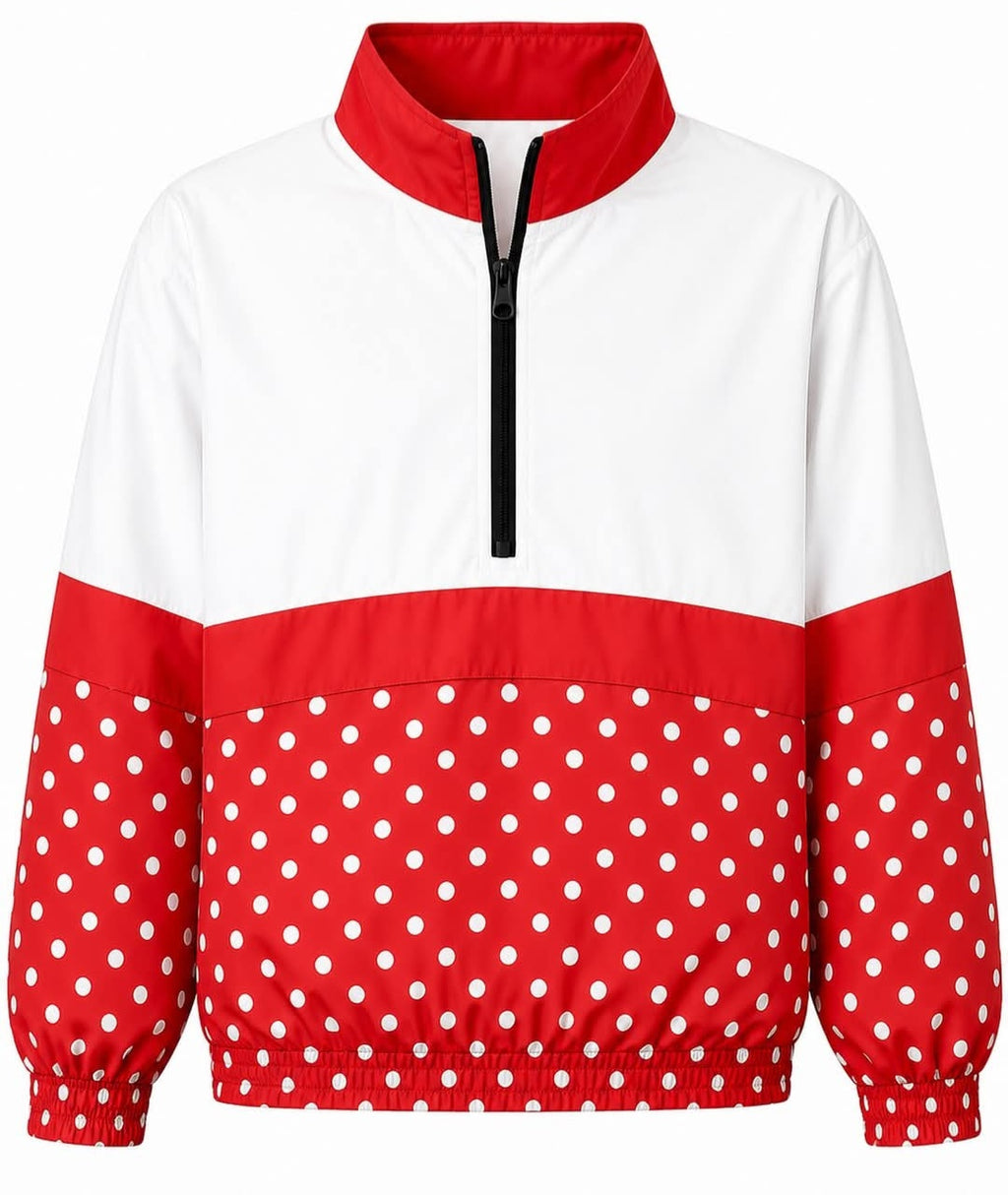 Athletic Zip Pullover Red Dot *PREORDER*