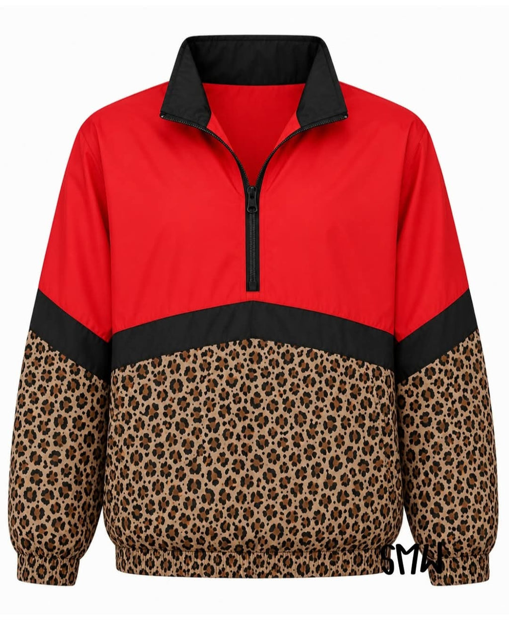 Scuba Zip Pullover Red Leopard *PREORDER*