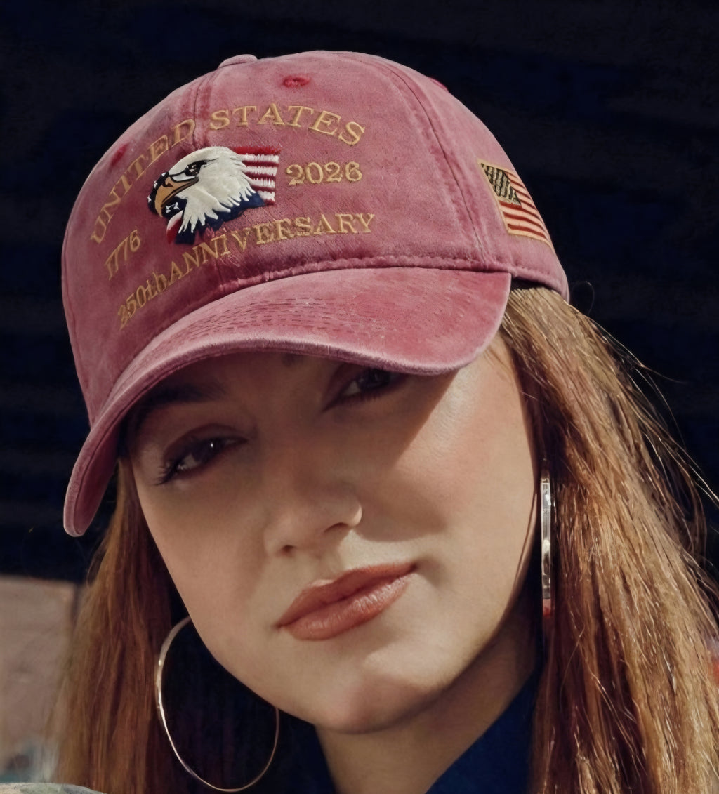 Mineral Wash USA Anniversary  Hat Patriotic