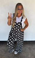 Blakeley Karli Dot Black Overalls