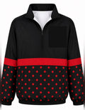 Athletic Zip Pullover Black Dot *PREORDER*