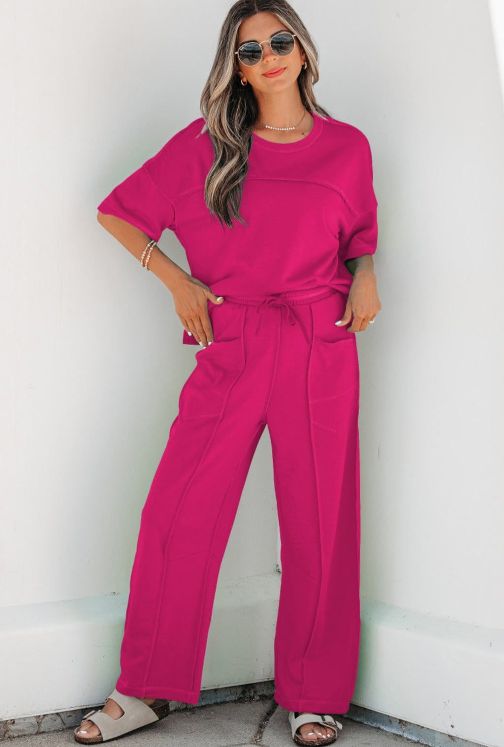 Drop Shoulder Tee and Pant Set *PREORDER*